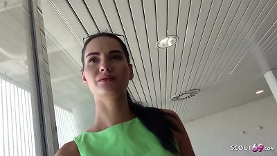 GERMAN SCOUT - thin HOLIDAY teenage MEGAN chat TO PUBLIC nail AT PICK UP casting