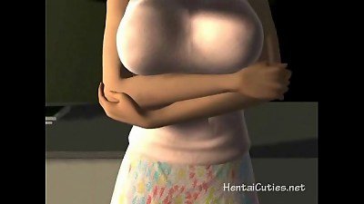 buxomy anime porn educator enjoys being group romped