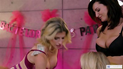 lesbo grinds At Bachelorette soiree ( lezzie mummies )