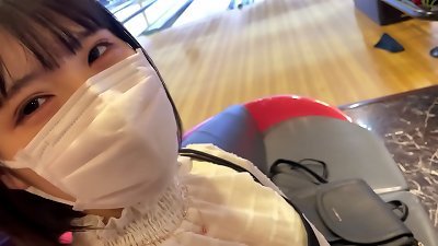 A very lovely sweetheart college student who looks good with a shortcut.She has clear white and gentle skin and bouncy boobs.