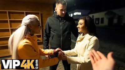 SWAP4K. swap wives finished up as hot 3 way with a big cock