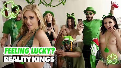 REALITY KINGS - soiree Turns From dicks To super-naughty When college femmes Kali Roses, Kat Monroe & Miki Cruz Share Logan's pecker