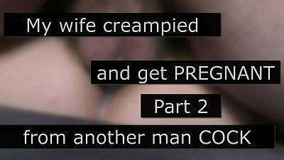 My massive titted cuckold wifey creampied and  get knocked up by another man! - cuckold roleplay story with cuckold captions - Part two
