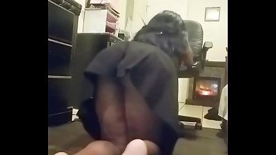 Dancing with no underpants on and a dress