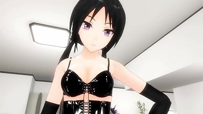 Under the dominatrix high-heeled slippers POV